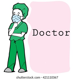doctor vector cartoon character