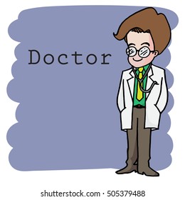 doctor vector cartoon character
