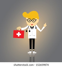doctor vector cartoon style for use