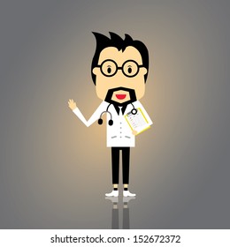 doctor vector cartoon style for use