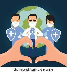 doctor vector to eradicate coronavirus