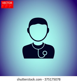 Doctor vector icon.
