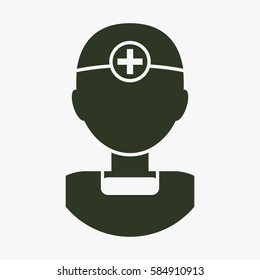 Doctor vector icon.