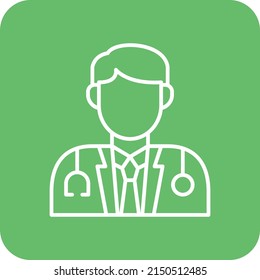 Doctor vector icon. Can be used for printing, mobile and web applications.