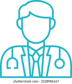 Doctor vector icon. Can be used for printing, mobile and web applications.