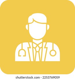 Icono vector doctor. Se puede usar para imprimir, móviles y aplicaciones web.