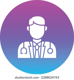 Icono vector doctor. Se puede usar para imprimir, móviles y aplicaciones web.