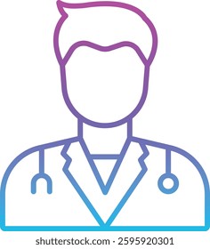 Doctor vector icon. Can be used for printing, mobile and web applications.