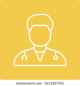 Doctor vector icon. Can be used for printing, mobile and web applications.