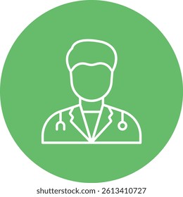 Doctor vector icon. Can be used for printing, mobile and web applications.