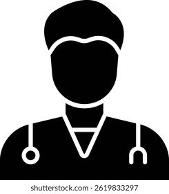 Doctor vector icon. Can be used for printing, mobile and web applications.