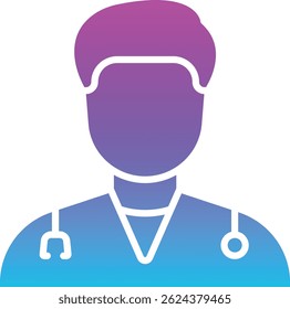 Icono del Vector del doctor. Se puede utilizar para aplicaciones de impresión, móviles y de Web.