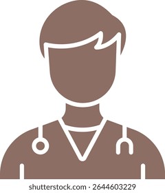 Doctor vector icon. Can be used for printing, mobile and web applications.