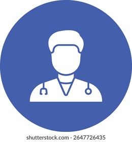 Doctor vector icon. Can be used for printing, mobile and web applications.