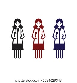 doctor vector icon design templates