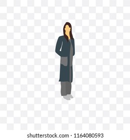 Doctor vector icon isolated on transparent background, Doctor logo concept