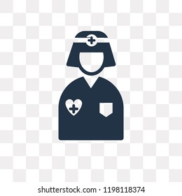 Doctor vector icon isolated on transparent background, Doctor transparency concept can be used web and mobile