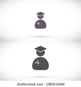 Doctor Vector icon . Lorem Ipsum Illustration design