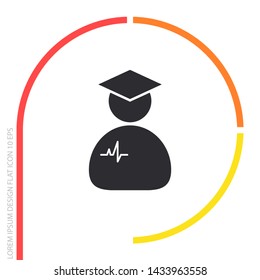 Doctor Vector icon . Lorem Ipsum Illustration design
