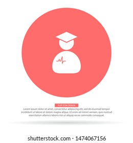 Doctor Vector icon . Lorem Ipsum Illustration design