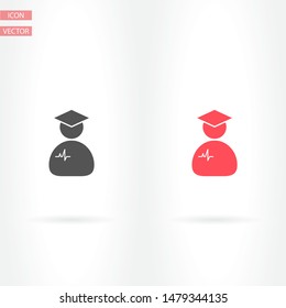 Doctor Vector icon . Lorem Ipsum Illustration design