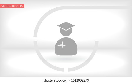 Doctor Vector icon . Lorem Ipsum Illustration design