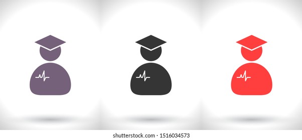 Doctor Vector icon . Lorem Ipsum Illustration design