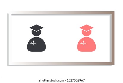 Doctor Vector icon . Lorem Ipsum Illustration design