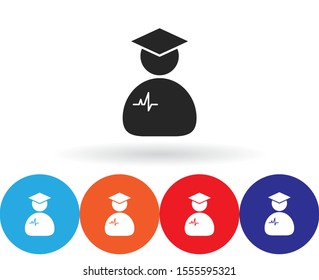 Doctor Vector icon . Lorem Ipsum Illustration design