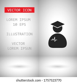 Icono del vector doctor. Lorem Ipsum Diseño de ilustración