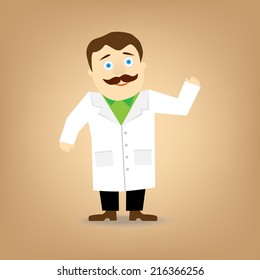 Doctor. Vector illustration