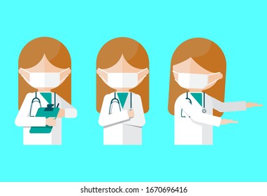 Doctor Vector illustration, Flat style