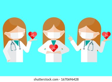 Doctor Vector illustration, Flat style