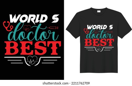 Doctor vector  illustration,  hand drawn illustration Doctor vector t-shirt design, lettering quotes DoctorColorful shirt, isolated black background ready for print , banner, music