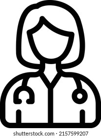 doctor Vector illustration on a transparent background. Premium quality symmbols. Thin line vector icons for concept and graphic design.