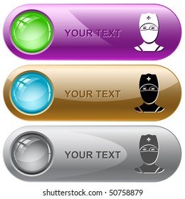 Doctor. Vector internet buttons.
