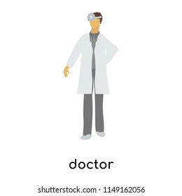doctor vector vector isolated on white background for your web and mobile app design, doctor vector logo concept
