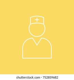 doctor vector line icon. eps-10