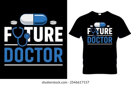 doctor, vector, typography, nurse, , doctor T shirt design 