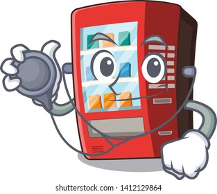 Doctor vending machine in the cartoon shape