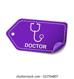 Doctor Violet Vector Icon Design