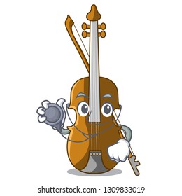 Doctor violin in the a character shape