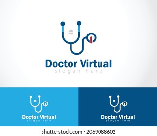 Doctor Virtual Clinic Health Care Design Concept