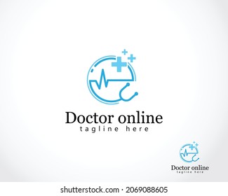 Doctor Virtual Design Concept Home Clinic Online Consult