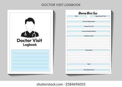 Doctor Visit Logbook design Template