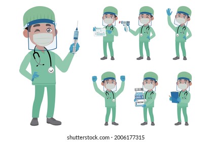 Doctor wearing protective suite to fight coronavirus