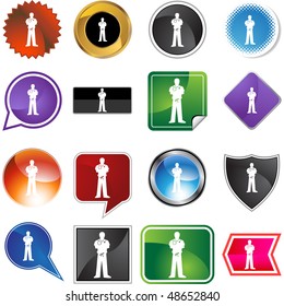 Doctor web button isolated on a background