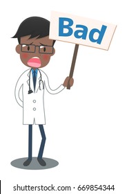 Doctor of the white robe indicating the bad