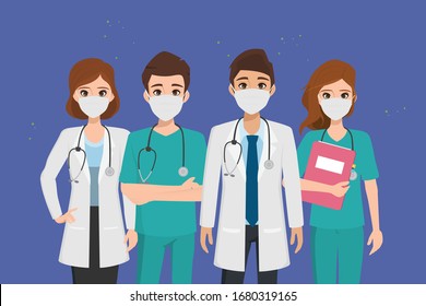 Doctor who save patients from coronavirus outbreak and fighting the coronavirus.