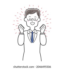 A doctor who supports patients with a smile
